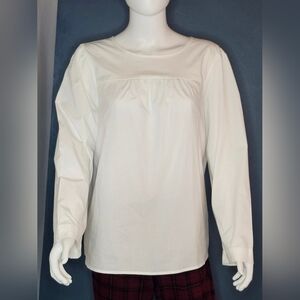 J Crew Cotton Peasant Top